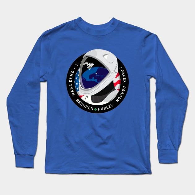 Mission Patch Crew Dragon DM-2 SPACEX T-Shirt NASA | US Space Force Long Sleeve T-Shirt by StreeTee